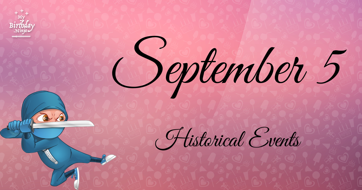 September 5 Events Birthday Ninja Poster