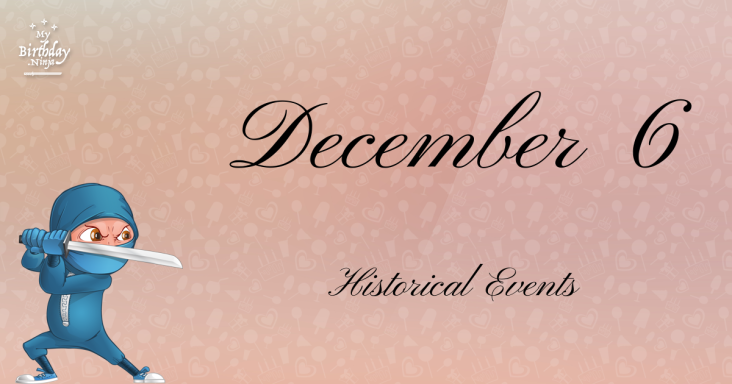 December 6 Birthday Events Poster