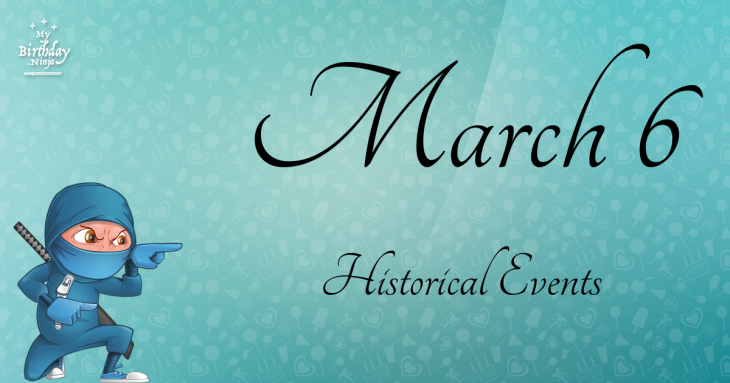 March 6 Birthday Events Poster