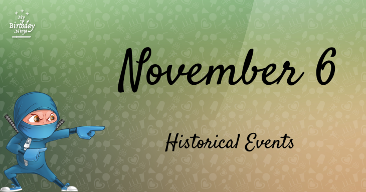 November 6 Birthday Events Poster