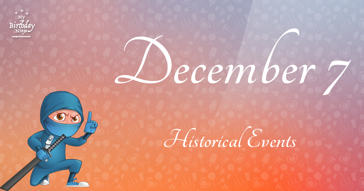 December 7 Events Birthday Ninja Poster
