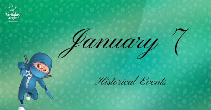 January 7 Birthday Events Poster