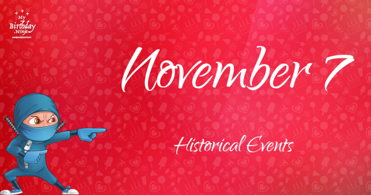 November 7 Birthday Events Poster
