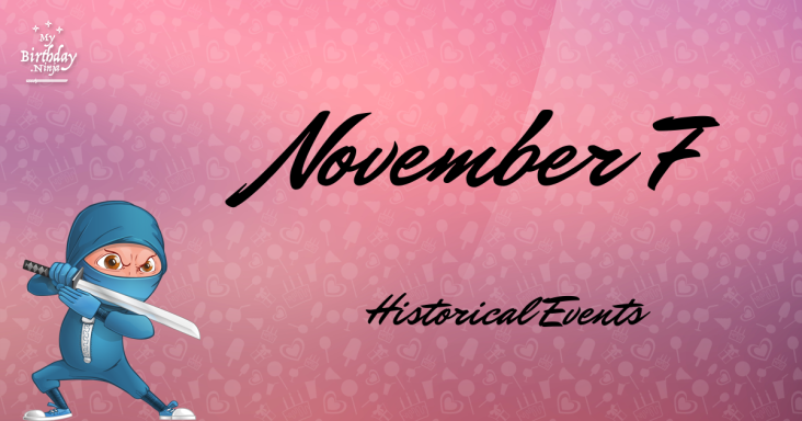 November 7 Birthday Events Poster