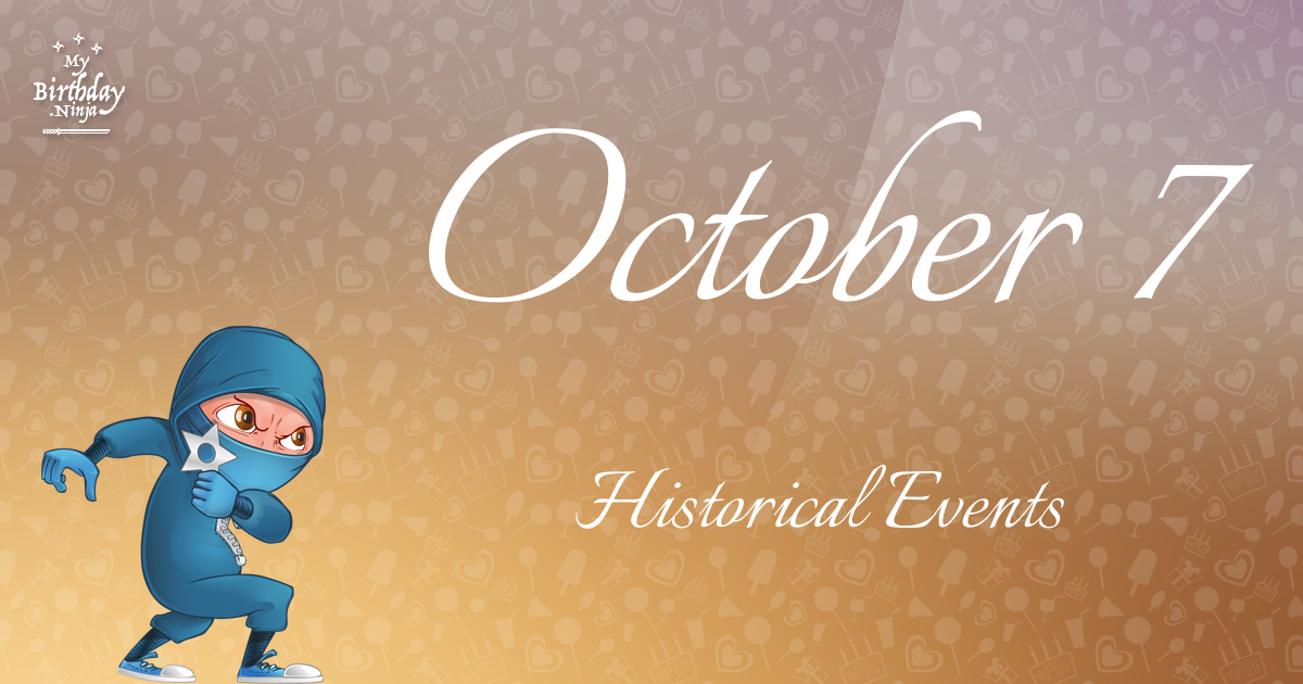 October 7 Events Birthday Ninja Poster