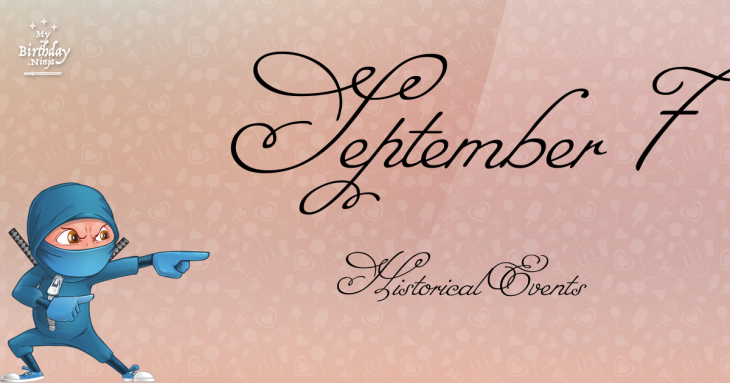September 7 Birthday Events Poster