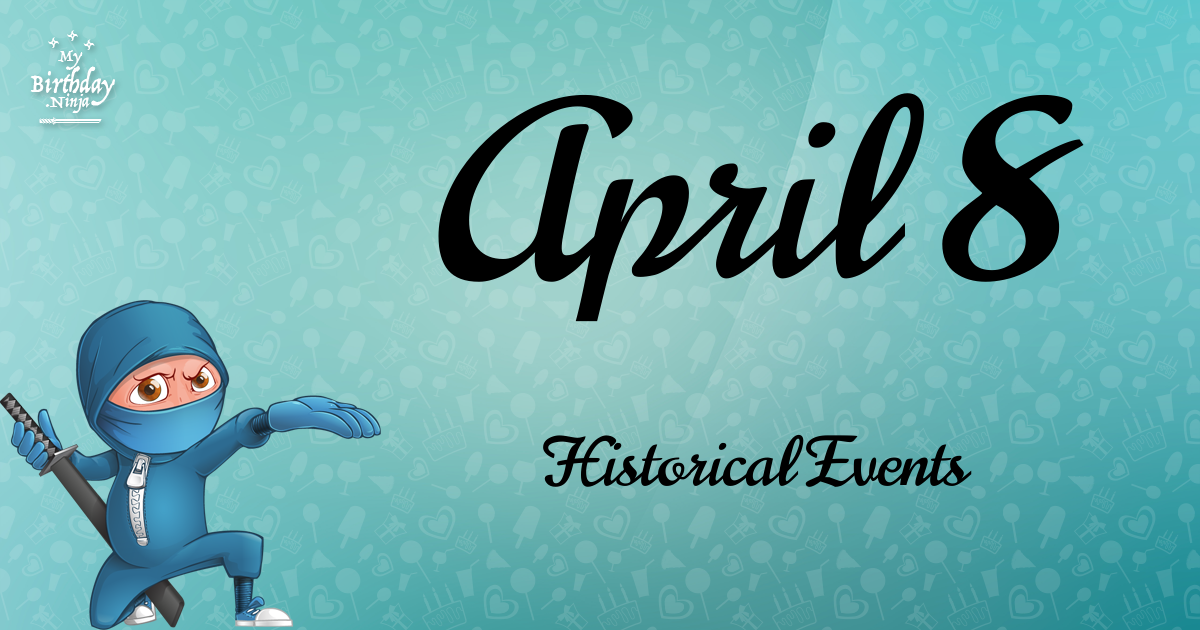April 8 Events Birthday Ninja Poster