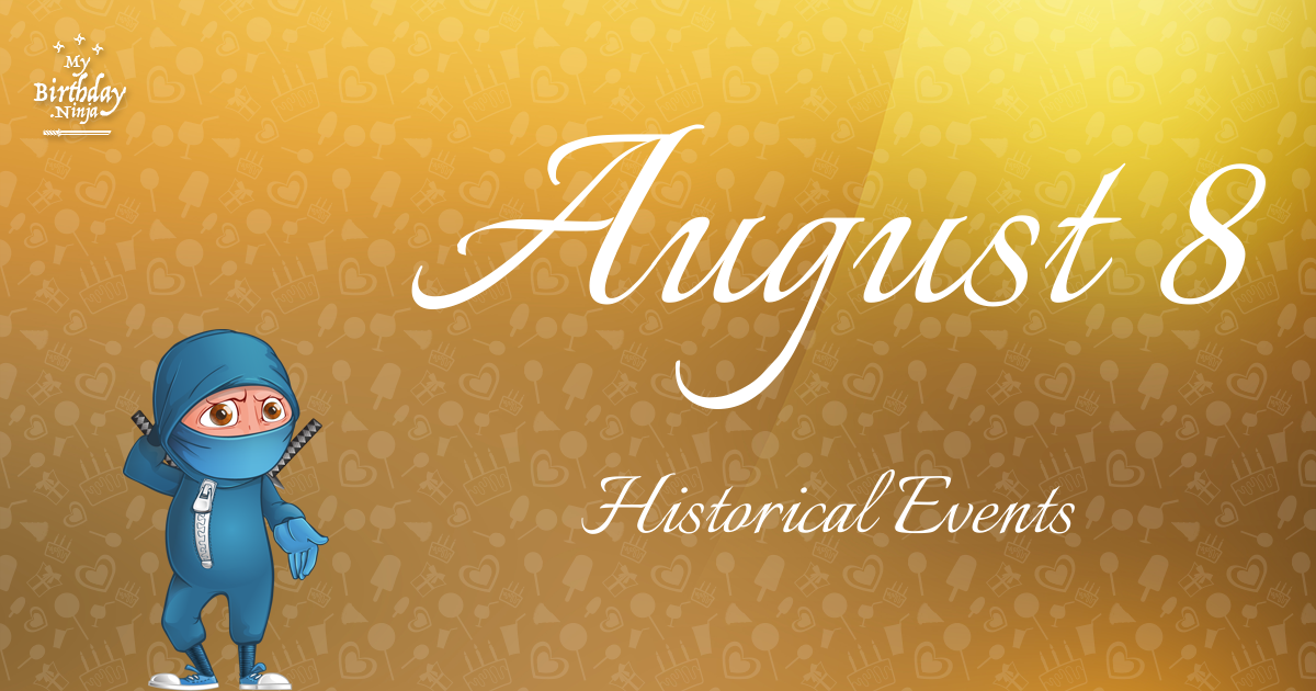 August 8 Events Birthday Ninja Poster