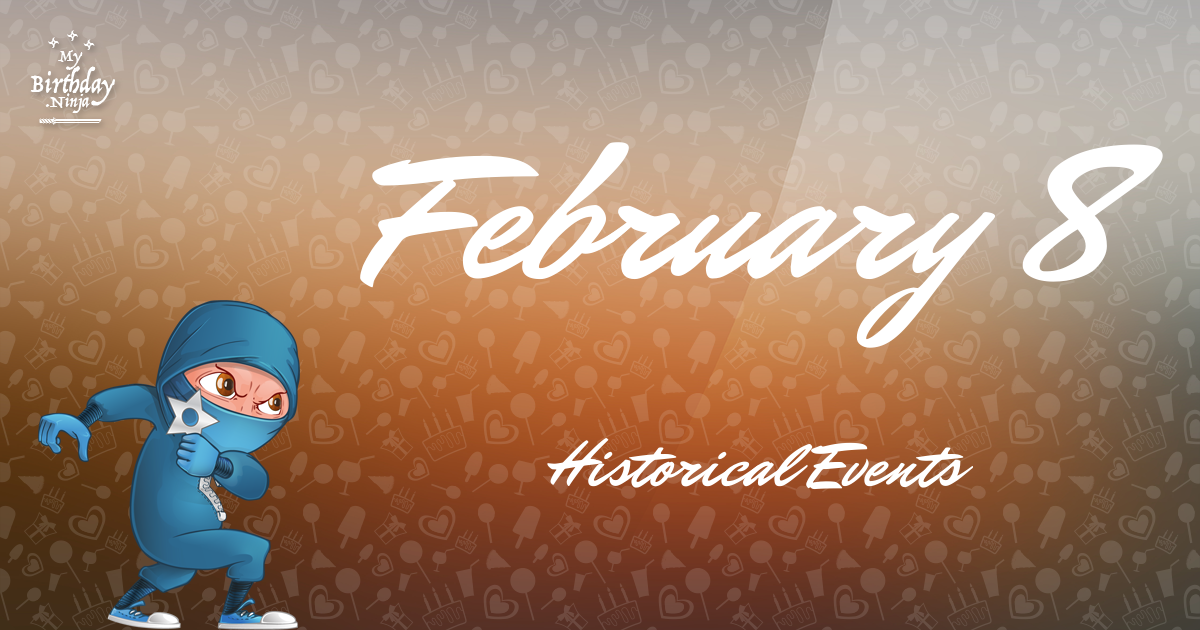 February 8 Events Birthday Ninja Poster