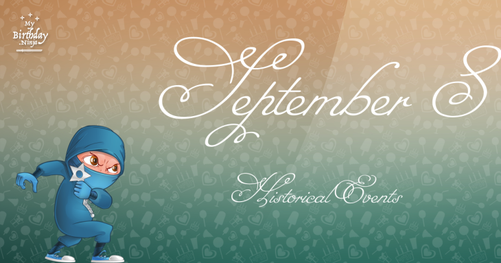 September 8 Birthday Events Poster