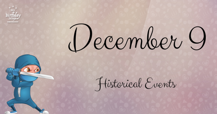 December 9 Birthday Events Poster