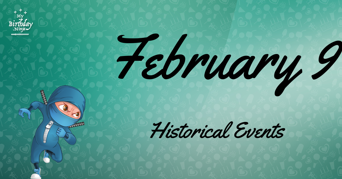 February 9 Events Birthday Ninja Poster