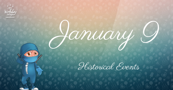 January 9 Birthday Events Poster