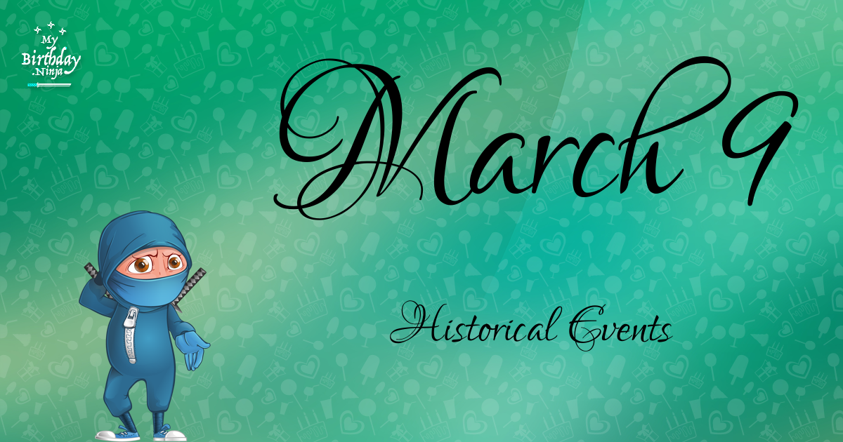 March 9 Events Birthday Ninja Poster