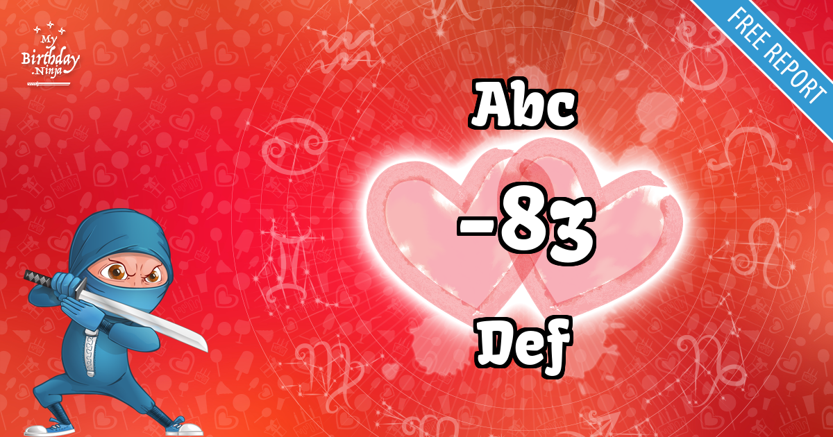 Abc and Def Love Match Score