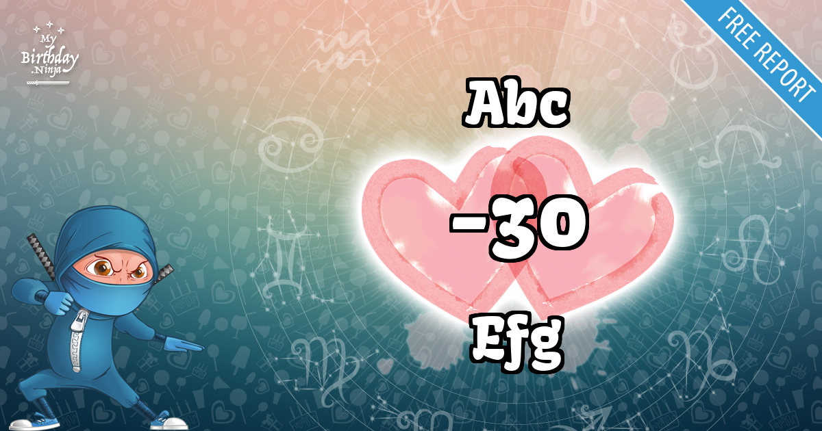 Abc and Efg Love Match Score