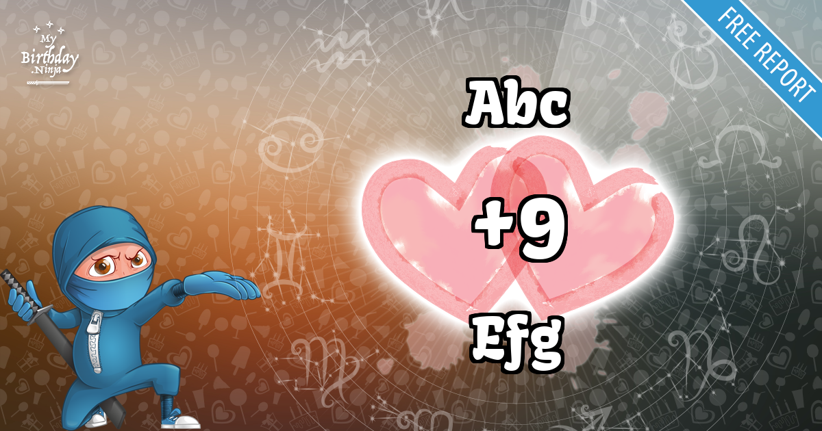 Abc and Efg Love Match Score