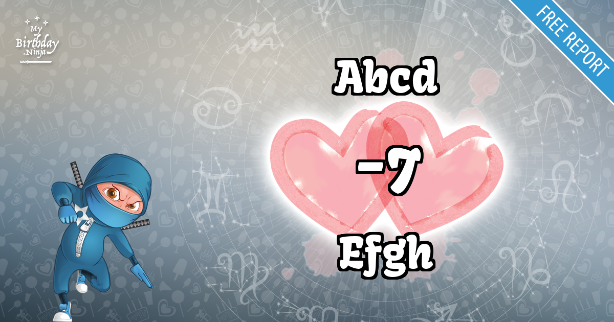 Abcd and Efgh Love Match Score