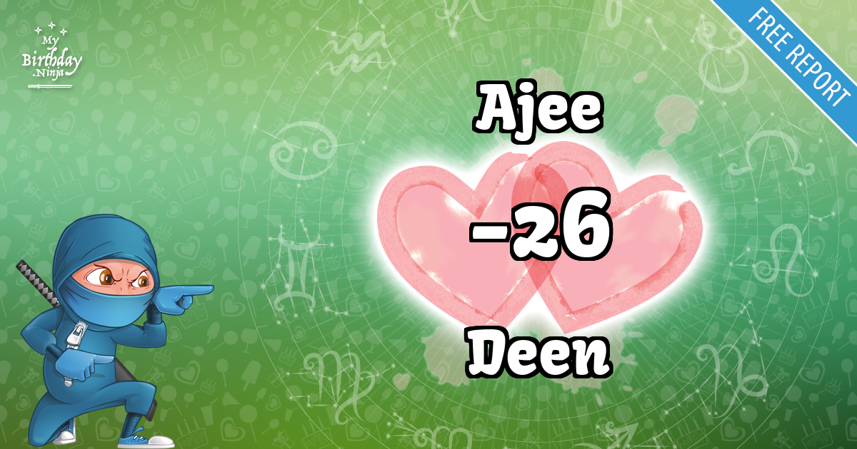 Ajee and Deen Love Match Score