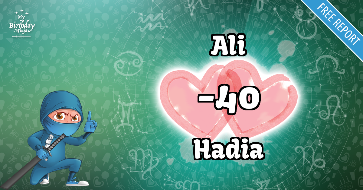 Ali and Hadia Love Match Score