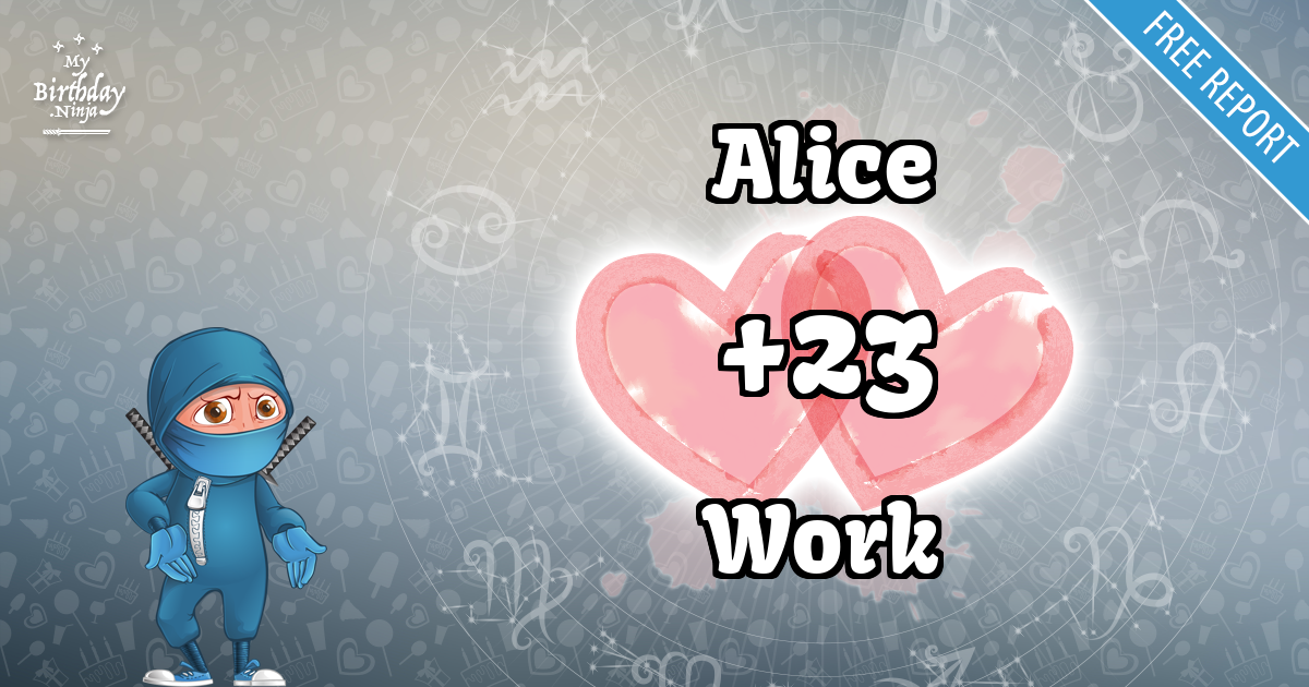 Alice and Work Love Match Score