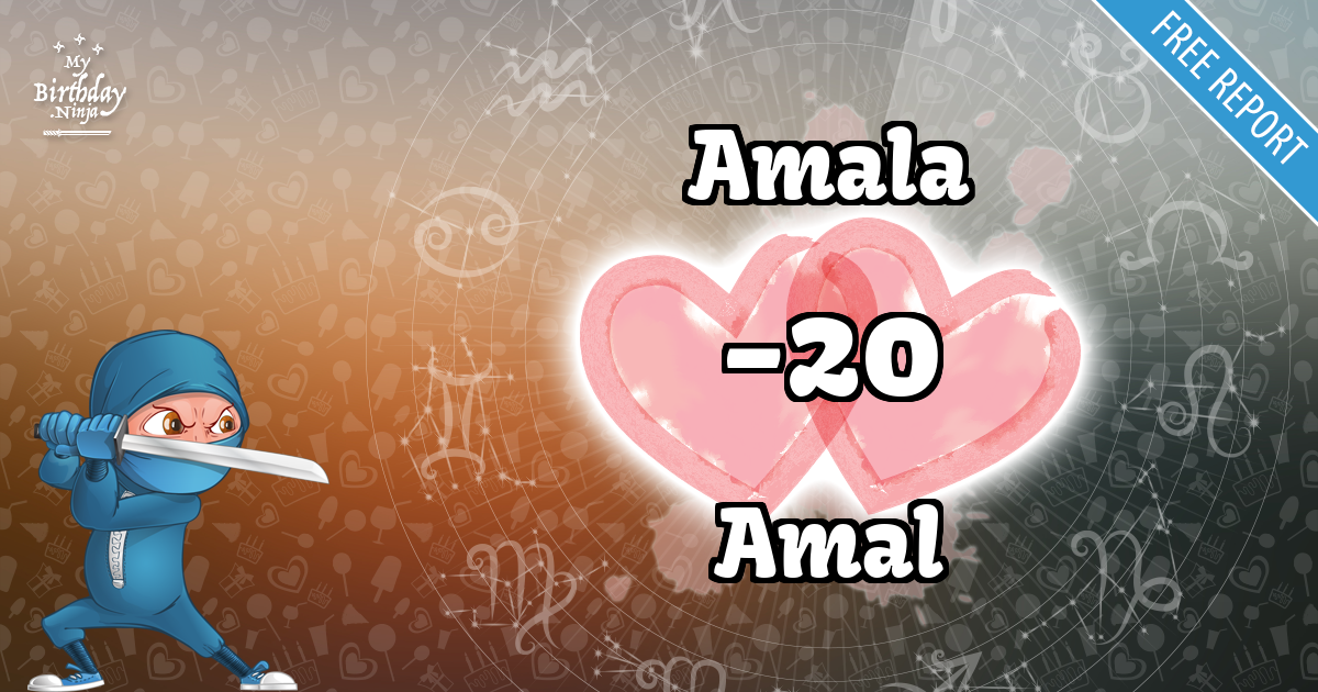 Amala and Amal Love Match Score