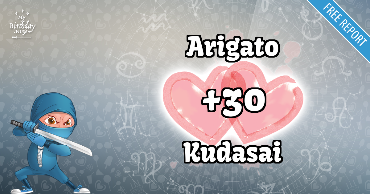 Arigato and Kudasai Love Match Score