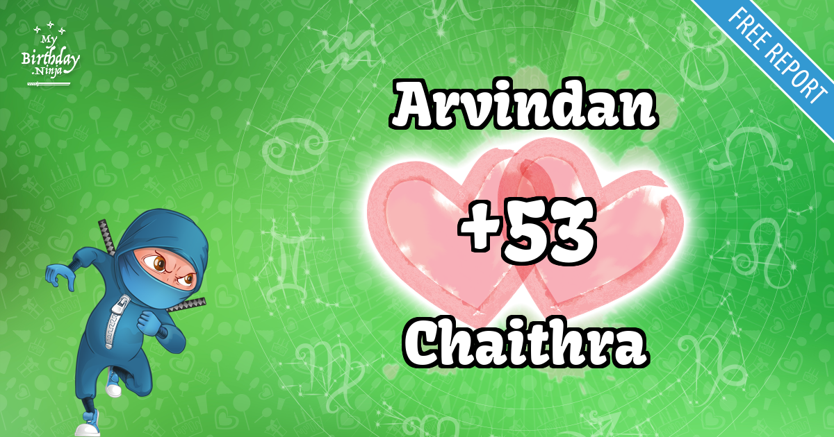 Arvindan and Chaithra Love Match Score