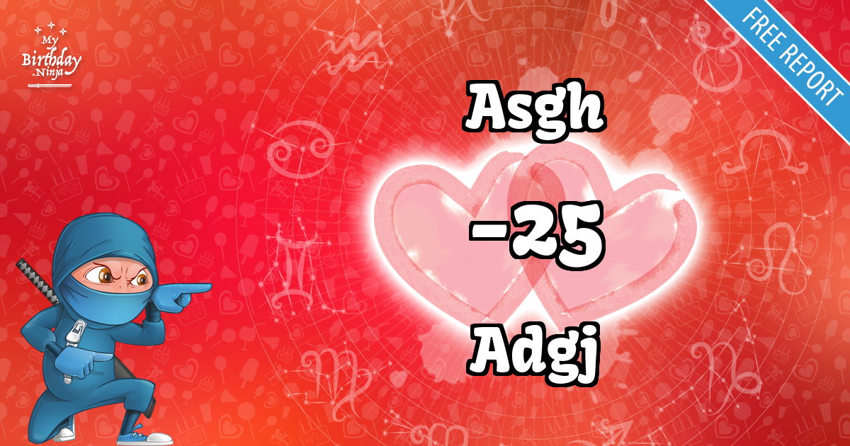 Asgh and Adgj Love Match Score