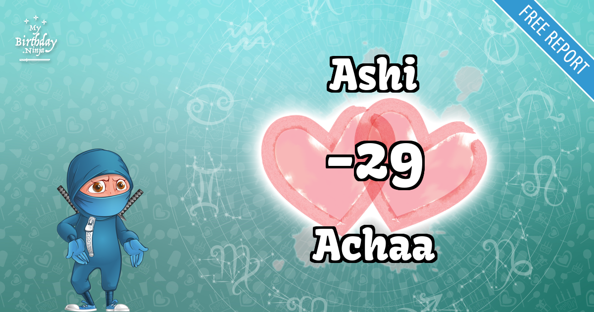 Ashi and Achaa Love Match Score