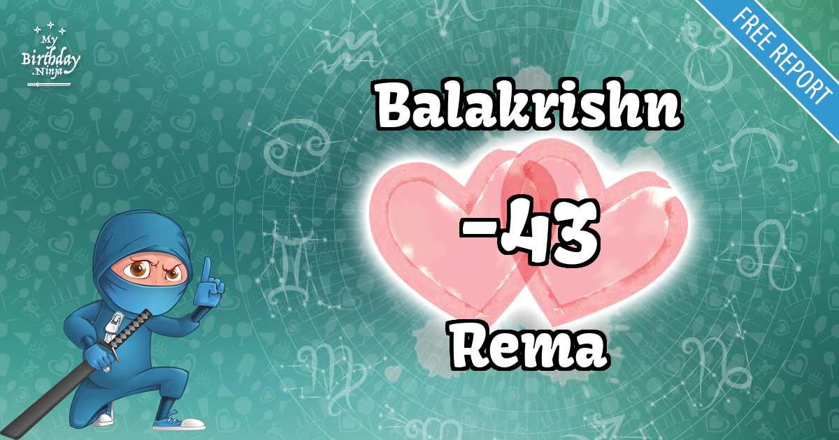 Balakrishn and Rema Love Match Score