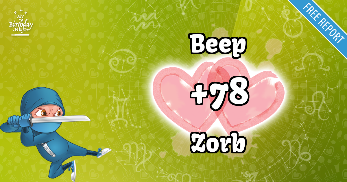 Beep and Zorb Love Match Score