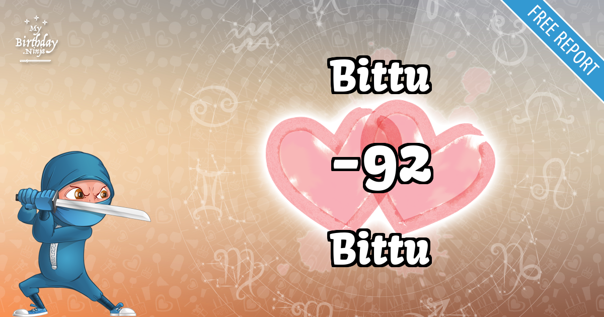 Bittu and Bittu Love Match Score