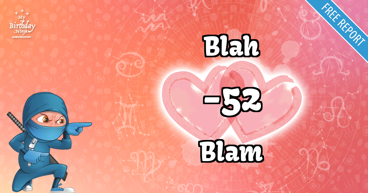 Blah and Blam Love Match Score