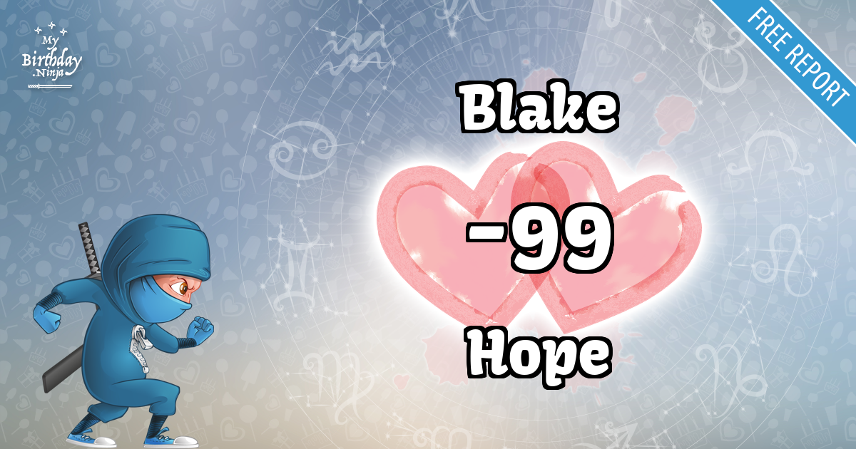 Blake and Hope Love Match Score
