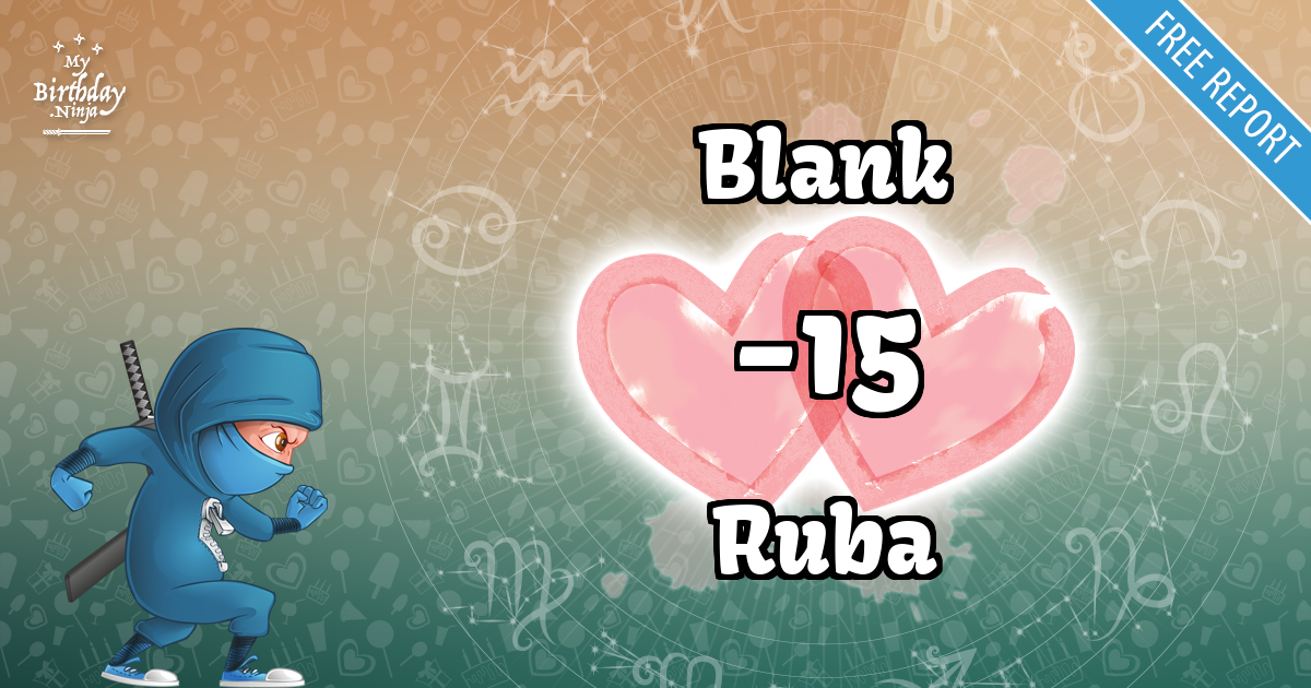 Blank and Ruba Love Match Score