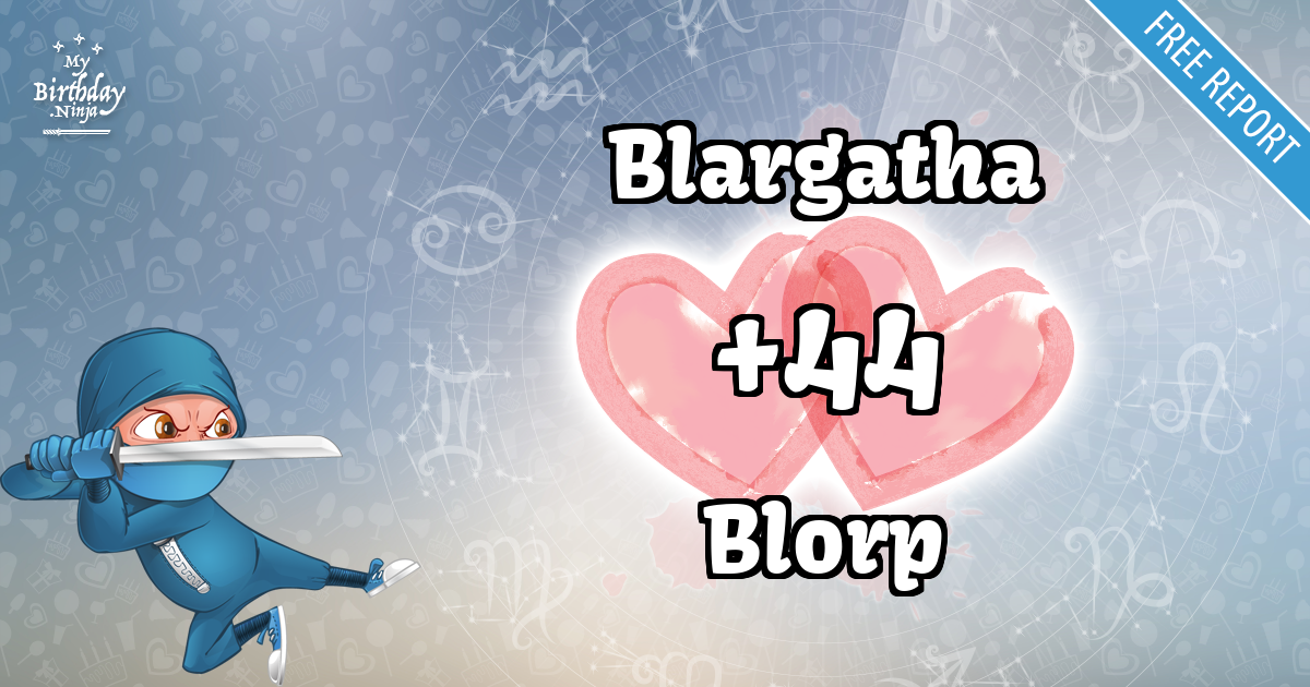 Blargatha and Blorp Love Match Score