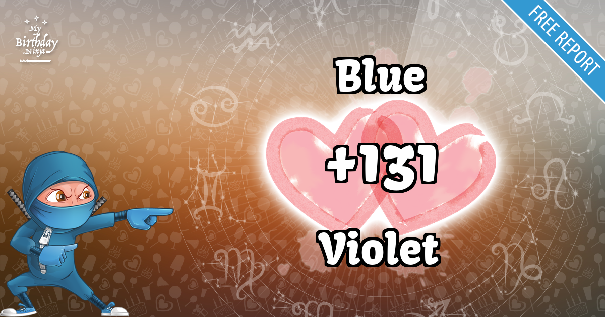 Blue and Violet Love Match Score