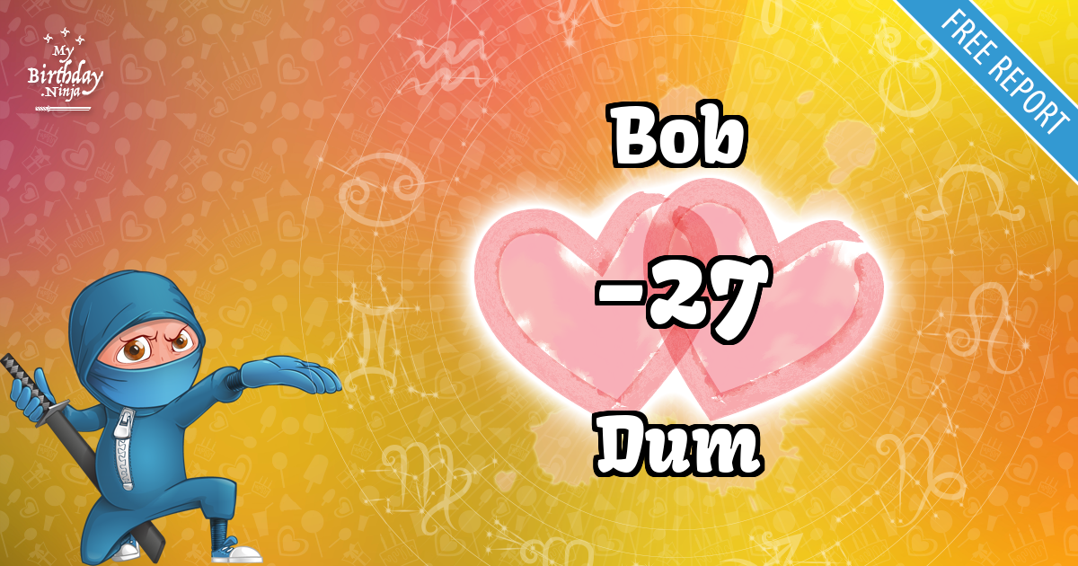 Bob and Dum Love Match Score