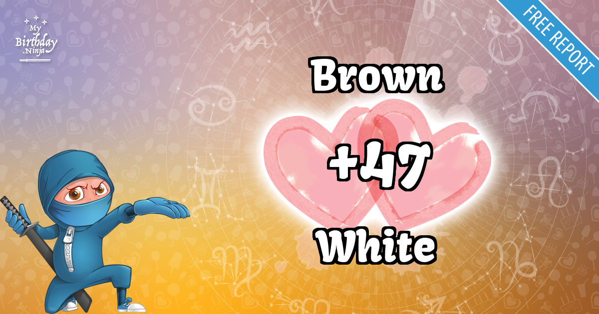 Brown and White Love Match Score