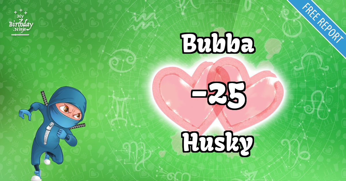 Bubba and Husky Love Match Score