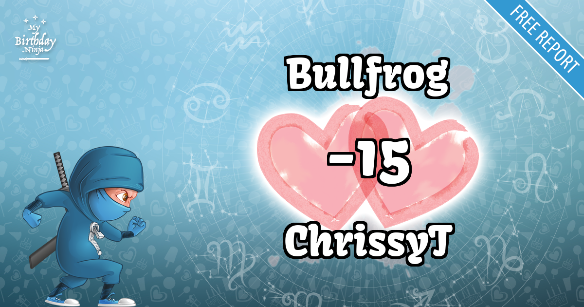 Bullfrog and ChrissyT Love Match Score