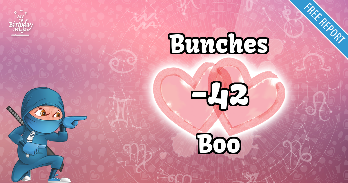 Bunches and Boo Love Match Score