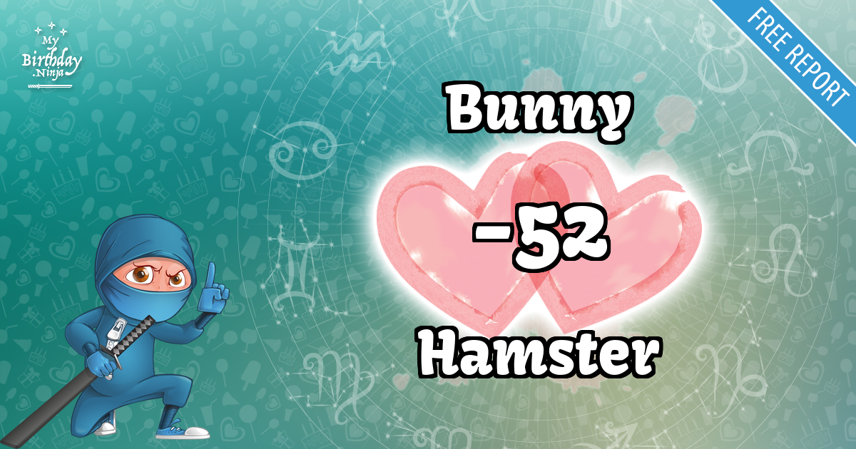 Bunny and Hamster Love Match Score