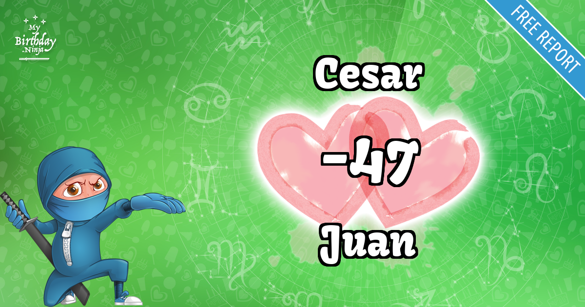 Cesar and Juan Love Match Score