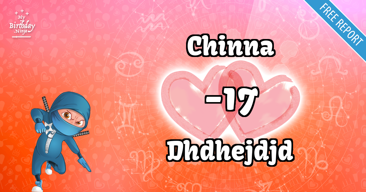 Chinna and Dhdhejdjd Love Match Score
