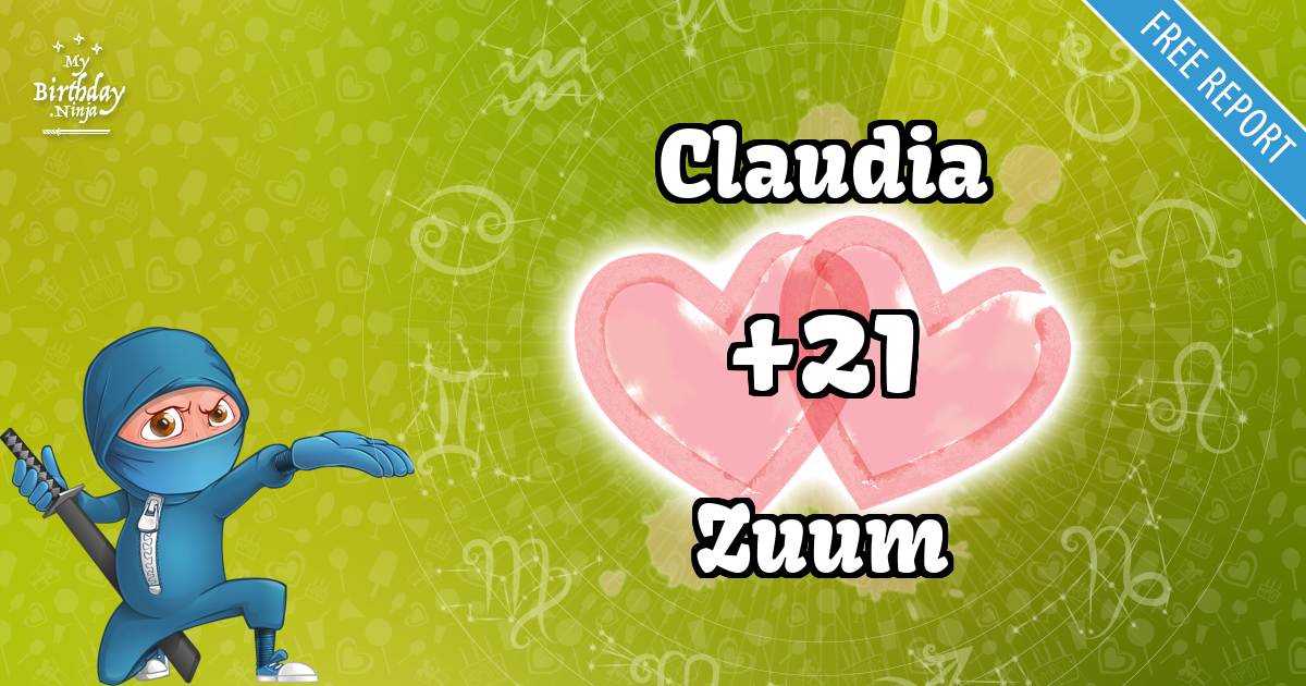 Claudia and Zuum Love Match Score