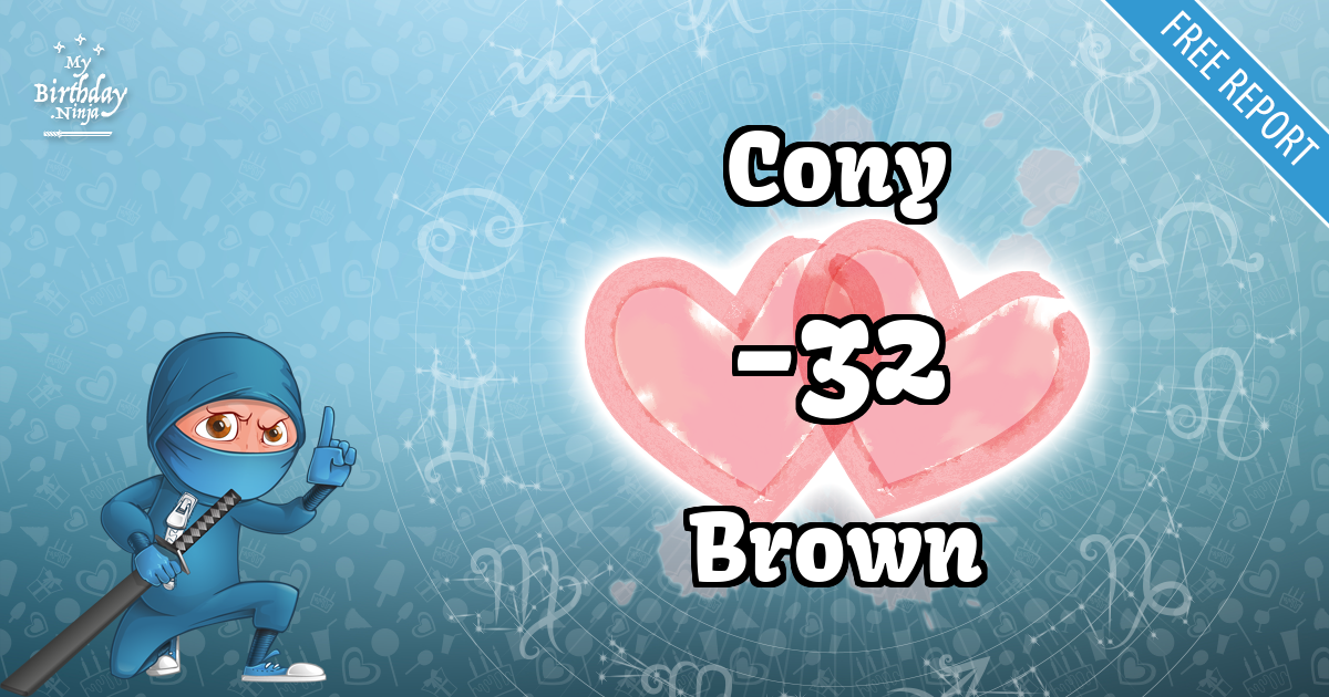 Cony and Brown Love Match Score