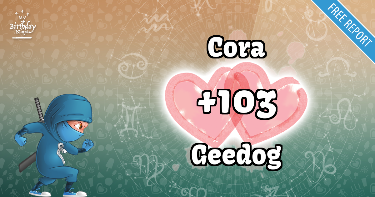 Cora and Geedog Love Match Score