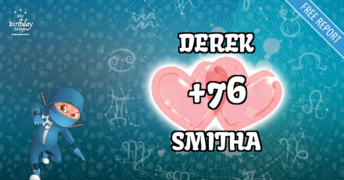 DEREK and SMITHA Love Match Score